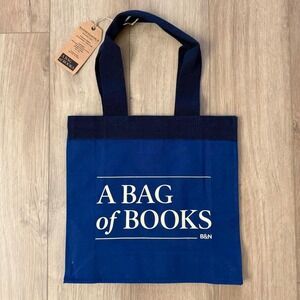Barnes & Noble tote bag  green with text reading 'A BAG of BOOKS' with 'B&N'